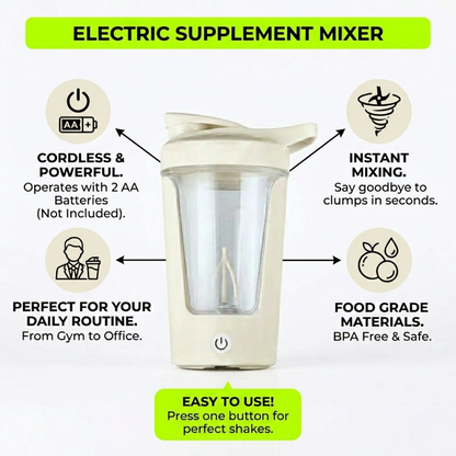 Autoshaker, mix your supplement anywhere, anytime