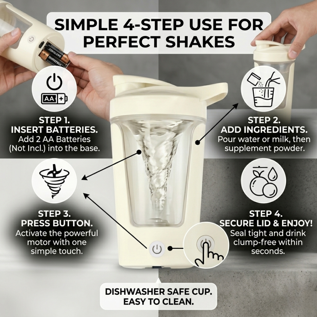 Autoshaker, mix your supplement anywhere, anytime